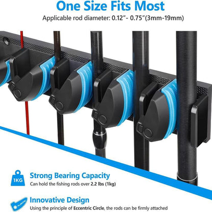 🔥Wall Mounted Fishing Rod Rack