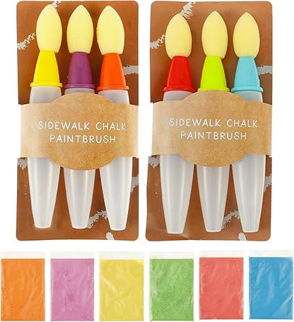 🌈Sidewalk Chalk Paint Brush Set – Just Add Water & Create Instantly!