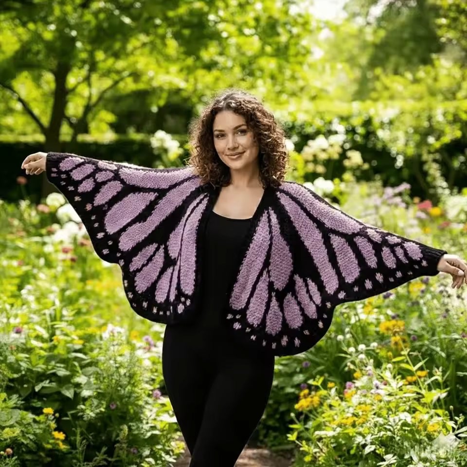 💝Mother's Day Coming Soon: 49% OFF💥-🦋Hand-Crocheted Butterfly Cardigans