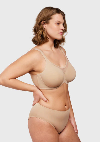 💥Black Friday Sale: Up to 49% Off 🔥Smoothing Unlined Minimizer Underwire Bra