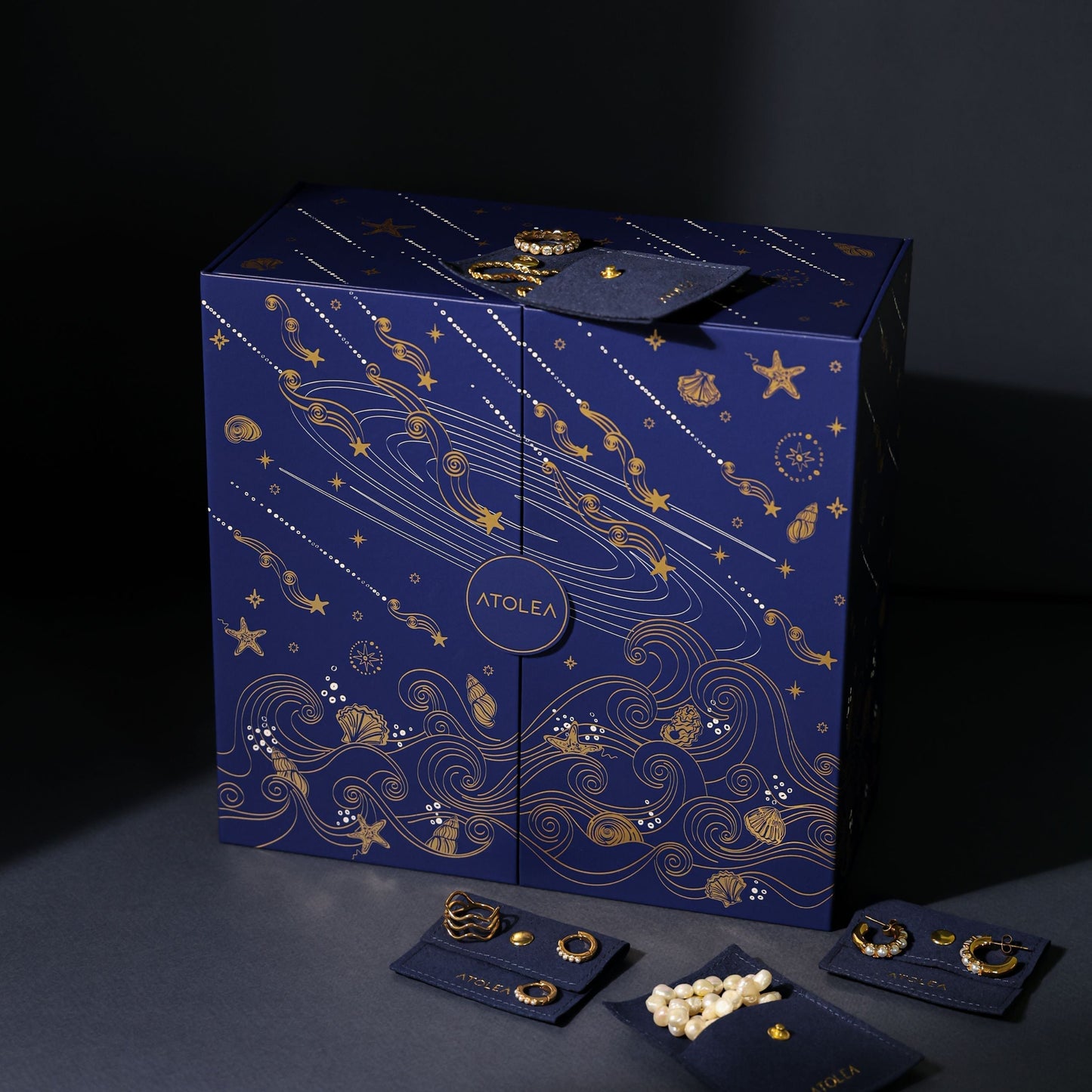 🎄Christmas Sale 50% OFF🔥Atolea Jewelry Gold Advent Calendar 2025