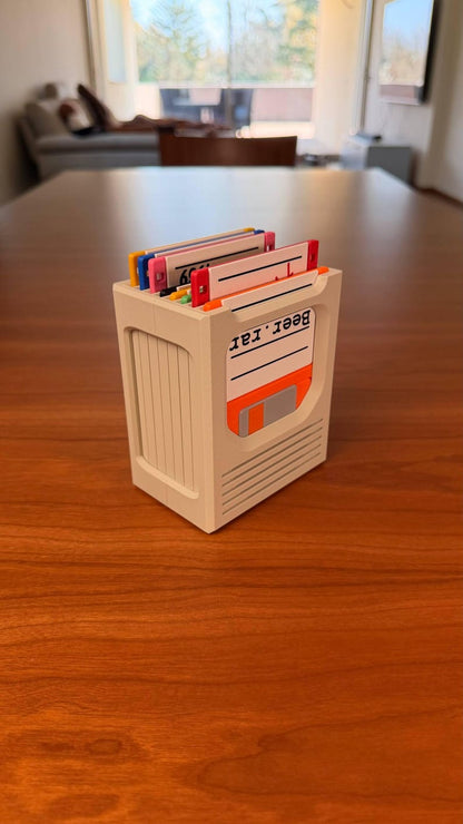 🔥Hot sale 49% off🔥 Floppy Disk Retro Tech Coaster Holder - w/8 Floppy Disc