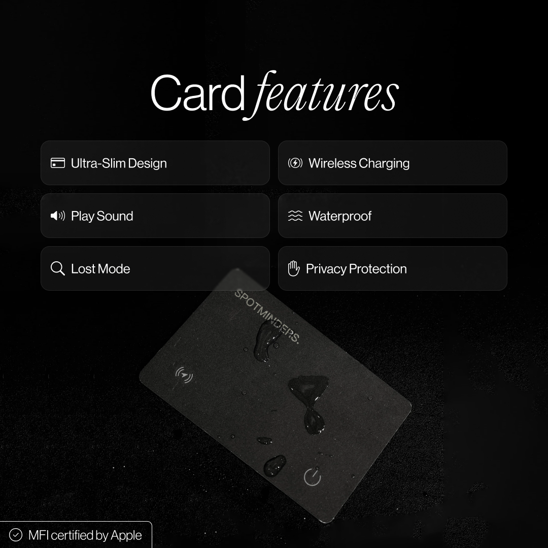 SPOTMINDERS. Tracking Card