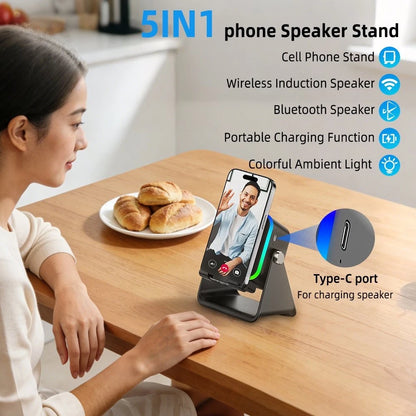 🔥HOT SALE 49% OFF 🔥 5-in-1 Wireless Induction Speaker