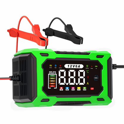 12V 6A Smart Car Battery Charger with Pulse Repair Function